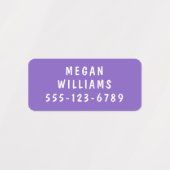 シンプルモダンカスタム名パーソナライズされた服 ラベル (デザイン1)