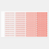 シンプルモダンカスタム名パーソナライズされた服 ラベル (シート)