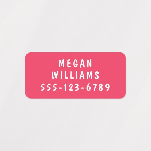 シンプルモダンカスタム名パーソナライズされた服 ラベル (デザイン2)