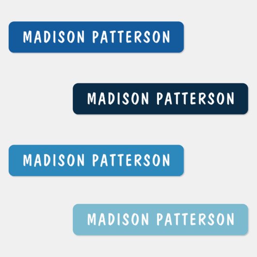 シンプルモダンカスタム名パーソナライズされた服 ラベル (グループ)