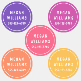 シンプルモダンカスタム名パーソナライズされた服 ラベル