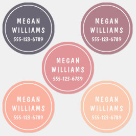 シンプルモダンカスタム名パーソナライズされた服 ラベル