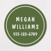 シンプルモダンカスタム名パーソナライズされた服 ラベル (デザイン1)