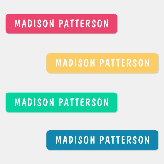 シンプルモダンカスタム名パーソナライズされた服 ラベル (グループ)