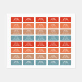 シンプルモダンカスタム名パーソナライズされた服 ラベル (シート)