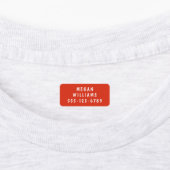 シンプルモダンカスタム名パーソナライズされた服 ラベル (貼付)