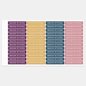 シンプルモダンカスタム名パーソナライズされた服 ラベル (シート)