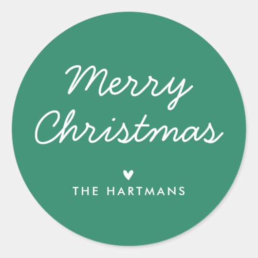 シンプルモダンカスタム色名 ラウンドシール (正面)