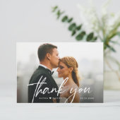 シンプルモダンカスタム2の結婚写真 サンキューカード (スタンド正面)