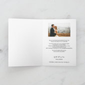 シンプルモダンカスタム2の結婚写真 サンキューカード (内部)