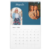 シンプルモダンカスタム26写真ファミリー2025 カレンダー (3月 2026)