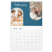 シンプルモダンカスタム26写真ファミリー2025 カレンダー (2月 2026)