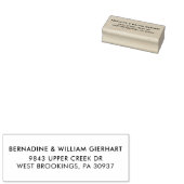 シンプルモダンカップル差出人住所 ラバースタンプ (押印)