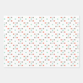 シンプルモダンカラフル幾何パタスタイリッシューン ラッピングペーパーシート (正面3)