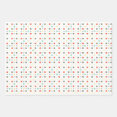 シンプルモダンカラフル幾何パタスタイリッシューン ラッピングペーパーシート (正面2)