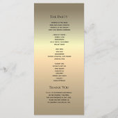 シンプルモダンカリグラフィー結婚式 プログラム (裏面)