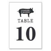 シンプルモダンカントリー素朴ファームハウス結婚ズ テーブルナンバー (裏面)