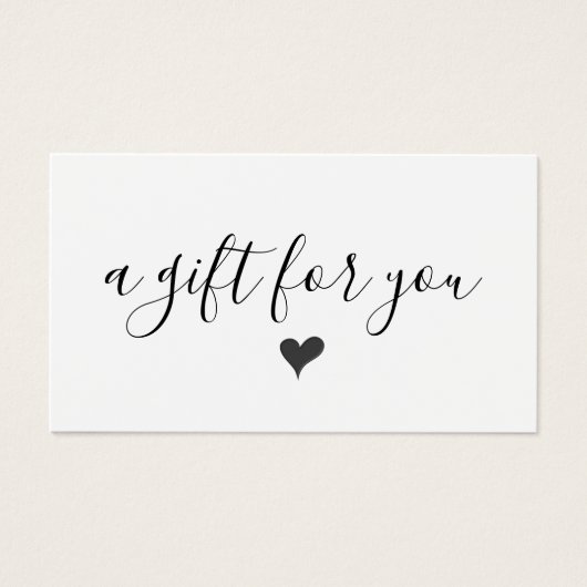 シンプルモダンギフト券 (正面)