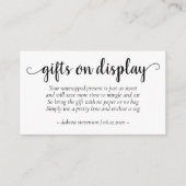 シンプルモダンギフト | クラシック任意イベント エンクロージャーカード (正面)