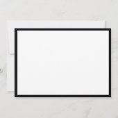 シンプルモダンクラシックプロフェッショナル縁ど ノートカード (裏面)