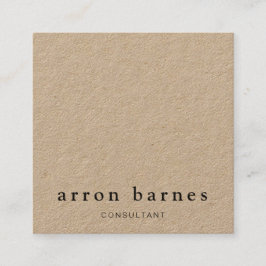 シンプルモダンクラフト スクエア名刺