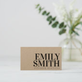 シンプルモダンクラフト 名刺 (スタンド正面)