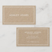 シンプルモダンクラフト 名刺 (正面/裏面)