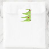 シンプルモダンクリスマスツリー スクエアシール (バッグ)