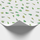 シンプルモダンクリスマスツリー ラッピングペーパー (角)