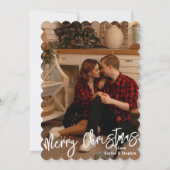 シンプルモダンクリスマスパーソナライズされたカード シーズンカード (正面)