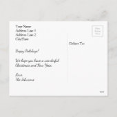 シンプルモダンクリスマス写真はがき シーズンポストカード (裏面)