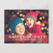 シンプルモダンクリスマス写真はがき シーズンポストカード (正面)