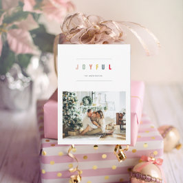 シンプルモダンクリスマス写真 | Joyful Holiday