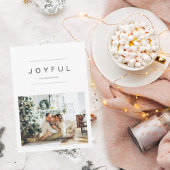 シンプルモダンクリスマス写真 | Joyful Holiday