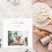 シンプルモダンクリスマス写真 | Joyful Holiday