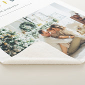 シンプルモダンクリスマス写真 | Joyful Holiday シェルパブランケット (3/4)