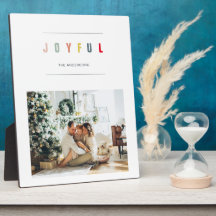 シンプルモダンクリスマス写真 | Joyful Holiday
