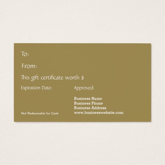 シンプルモダンクリスマス赤金ゴールドギフトカード (裏面)