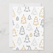 シンプルモダンクリスマス・ツリー会社のロゴ シーズンカード (裏面)