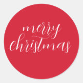 シンプルモダンクリスマス ラウンドシール (正面)