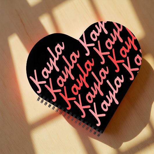 シンプルモダンクールタイポグラフィ名 ノートブック