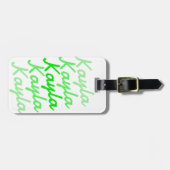 シンプルモダンクールタイポグラフィ名 ラゲッジタグ (正面横)