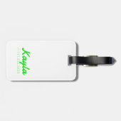 シンプルモダンクールタイポグラフィ名 ラゲッジタグ (裏面横)