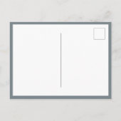 シンプルモダングレータイポグラフィ日付Annouを保存 案内ポストカード (裏面)