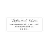 シンプルモダンコンテンポラリー差出人住所 ラバースタンプ (インプリント)