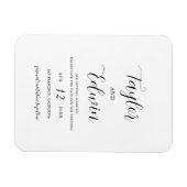 シンプルモダンコンテンポラリー結婚式 マグネット (横)