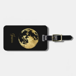 シンプルモダンゴールデンの地図 ラゲッジタグ