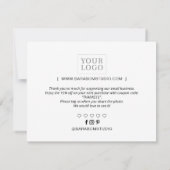 シンプルモダンサンキューカード サンキューカード (裏面)