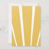 シンプルモダンサンシャインウォーターカラーガール誕生日 招待状 (裏面)