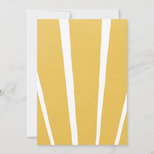 シンプルモダンサンシャインウォーターカラーガール誕生日 招待状 (裏面)